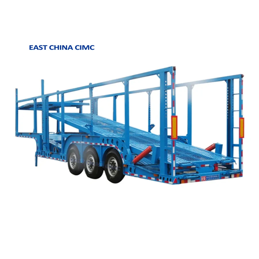 2-3axles Double Deck Auto Car Carrier Semi Truck Trailer for 6-10 Cars Transport