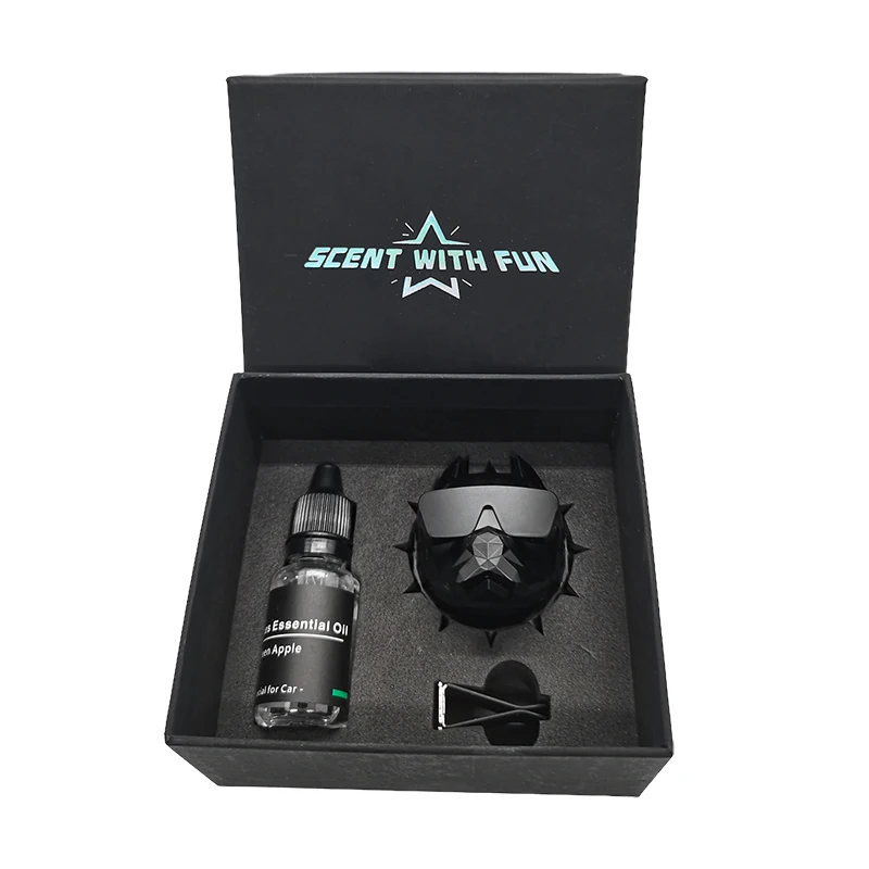 Hot Sale ABS Material Car Perfume Diffuser Bulldog Car Aromatherapy With Essential Oil Vent Clip Air Freshener