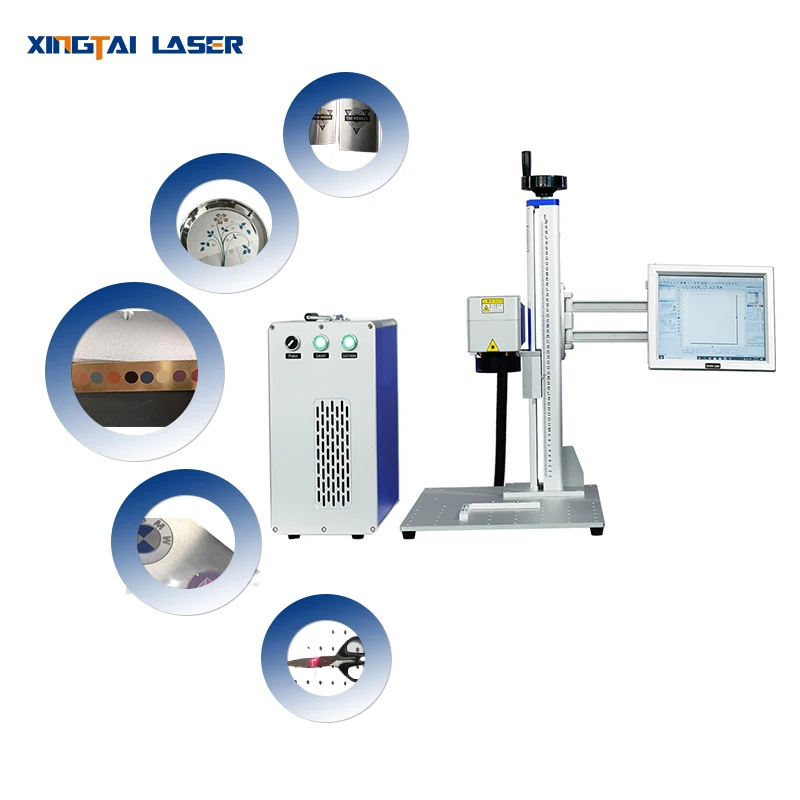 60W 80W 100W M7 High Precision Deep Engraving Fiber Laser Marking Machine Stainless Steel Color Optical Fiber Laser