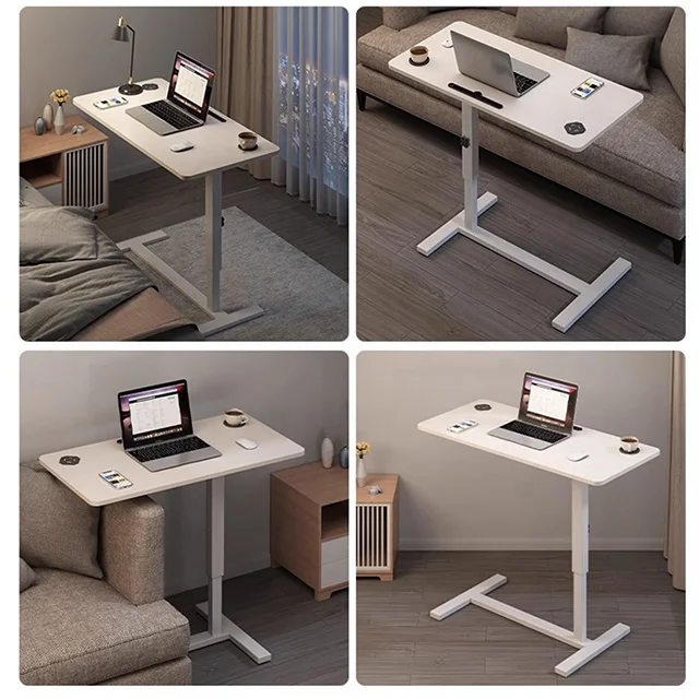 Portable simple study desk side bed table for laptop