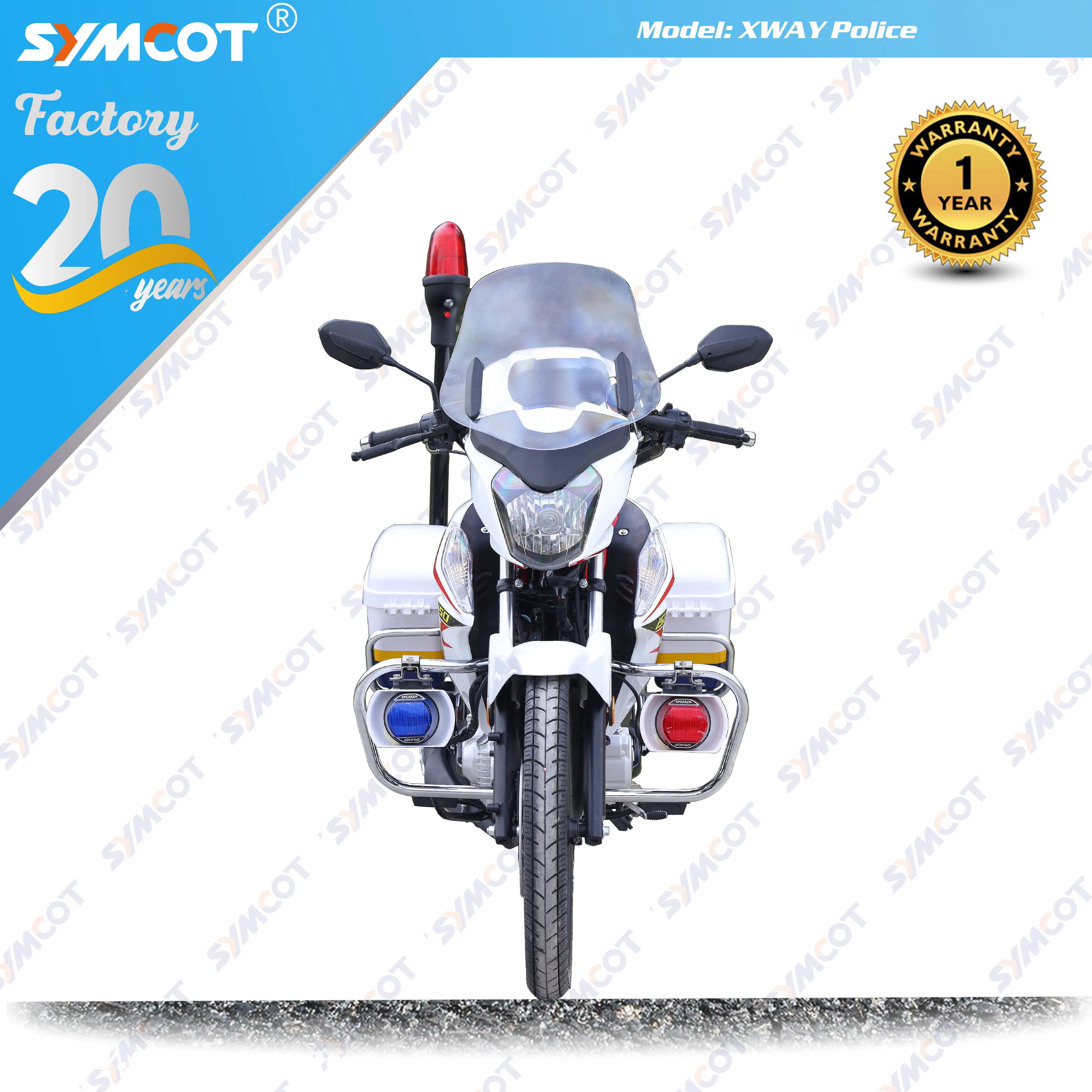 X-way X-150 200cc power engine Patrol motorcycle with balancer gears