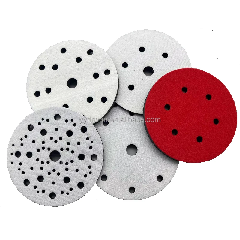 Factory 6 inch 150 mm 10 mm 5 mm 3 mm hook  interface pad and saver pad sanding disc