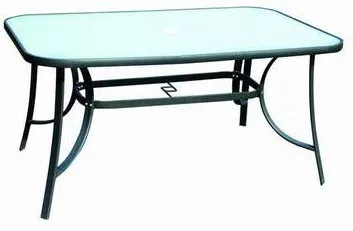 Modern Outdoor Garden Patio Dining Table 135-270cm Extendable Aluminum slat Table Top Restaurant Dining Table