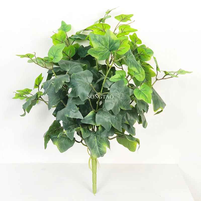 Hot Sale Artificial Greenery Plant Bouquet Artificial Leaf Accessories Wall Decor Indoor Home Decor Plants
