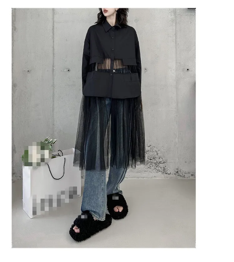 Unique Patchwork Women Clothing Dress Ladies Designed Fashion Clothes Women Long Sleeve Long Blouse Dress  Casual Women Dress