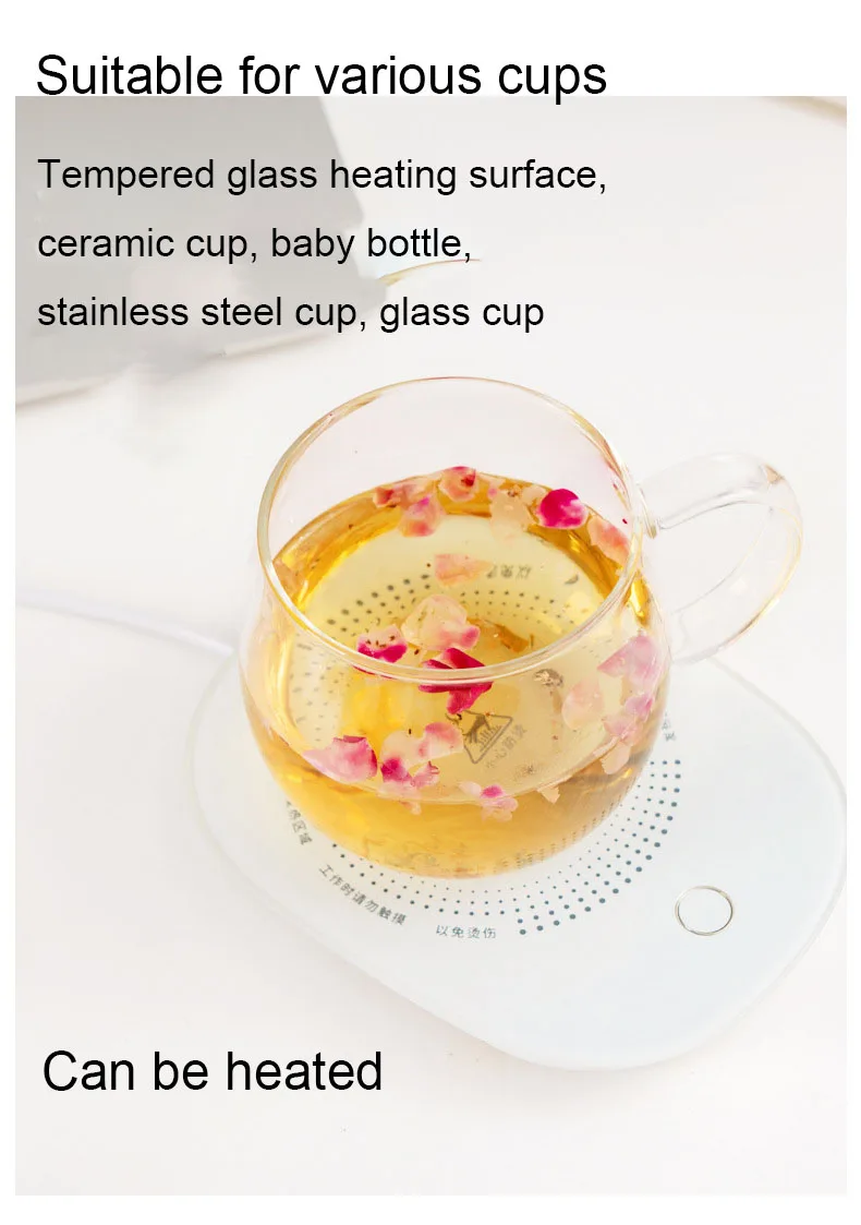 Popular smart  mug tea cup pad coffee cup warmer usb heat milk warmer warmer cup