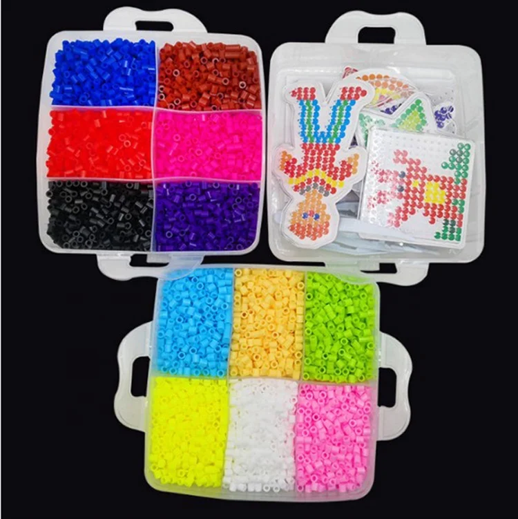 Wholesale 3 layered box cheap price diy 5mm perler beads kit
