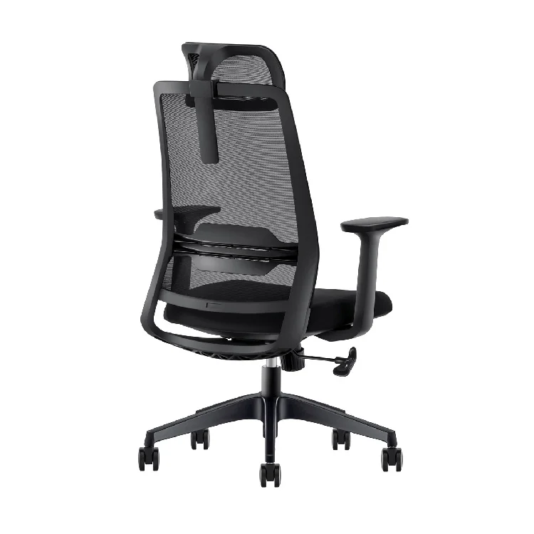 2D headrest swivel manager boss mesh headrest adjust black ergonomic office furniture chair task office mesh chair for office