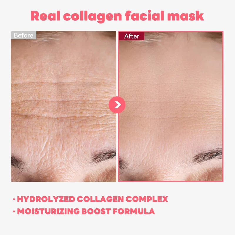 Factory Glowing Skin Deeply Hydrates Firming Glowy Reduce Fine Lines Dullness For All Skin Types Face Cream Korean Collagen Mask