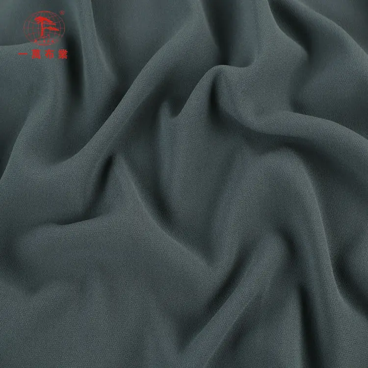 Полиэфирная чистая шифоновая ткань, 100 полиэфирная ткань, окрашенная шифоновая ткань