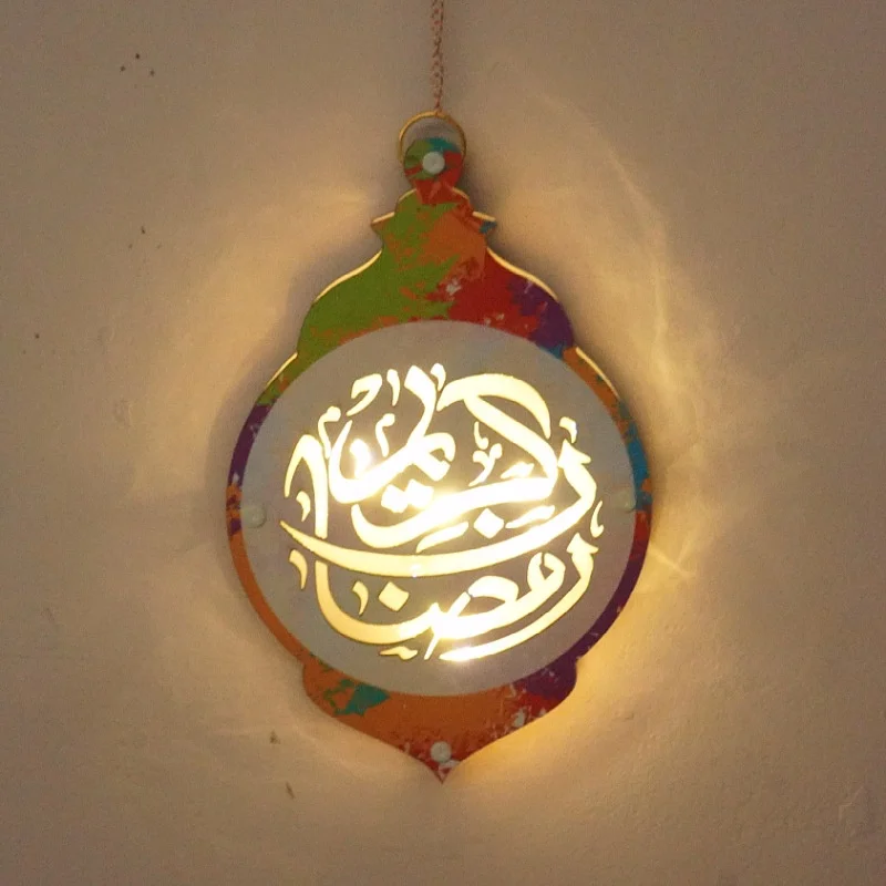 Amazon Muslim ramadan and eid decoration LED ramadan kareem lantern craft decoration ramadan