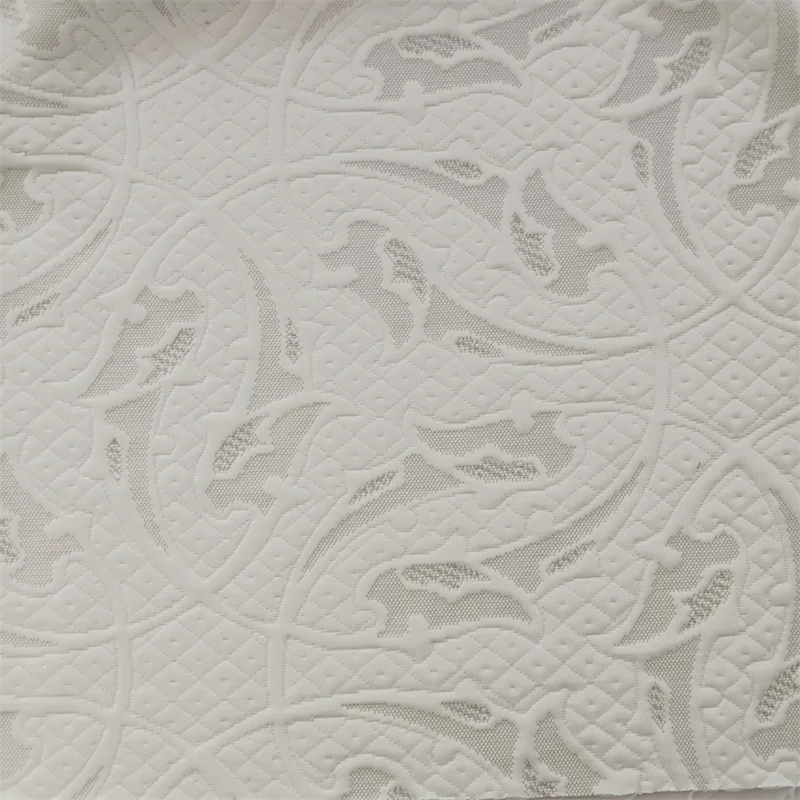 Graphene hometextile fabric Mesh polyester jacquard fabric Stretch Breathable mattress lace fabric