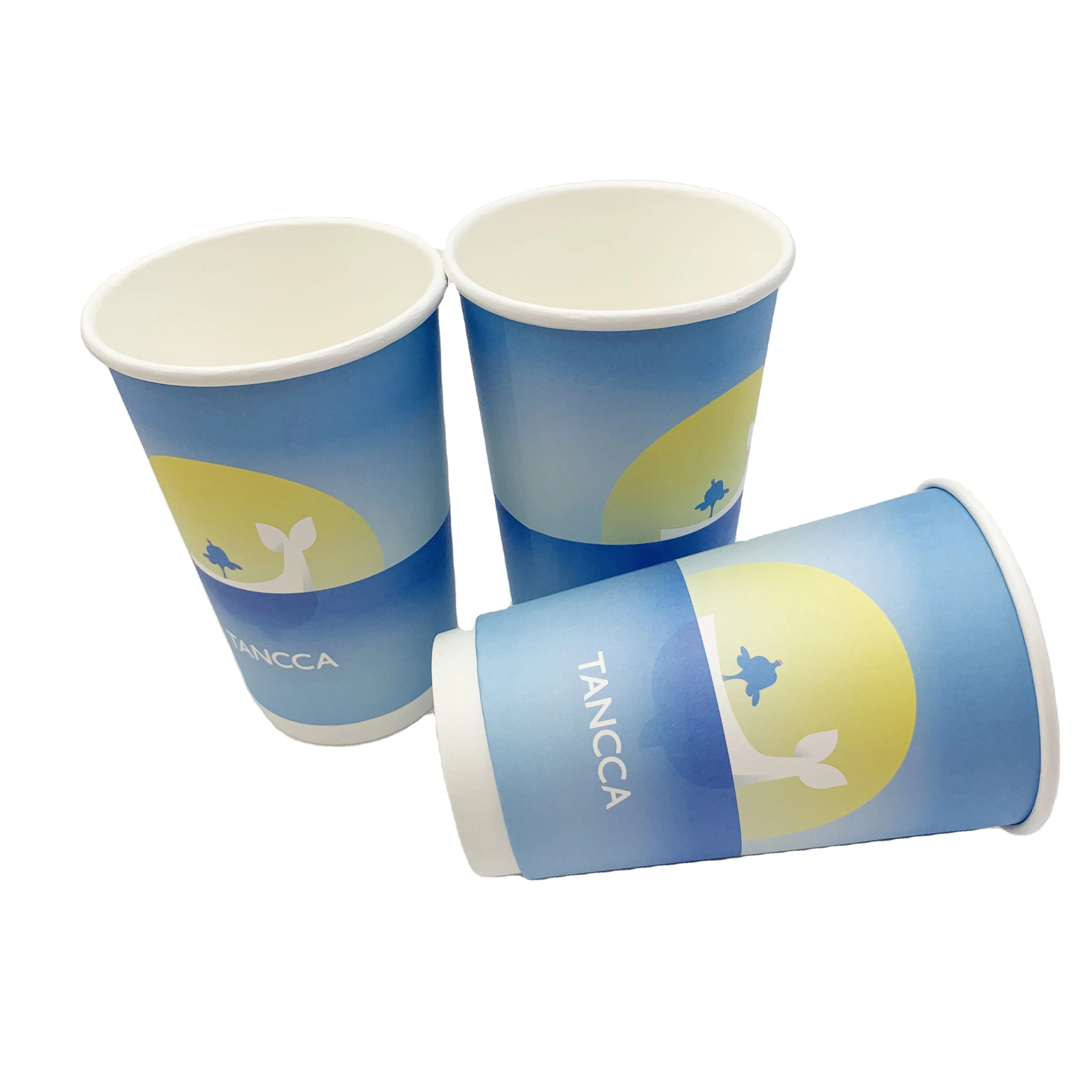Factory Price Custom Logo Disposable 8oz 12 oz Coffee Cup For Take Away