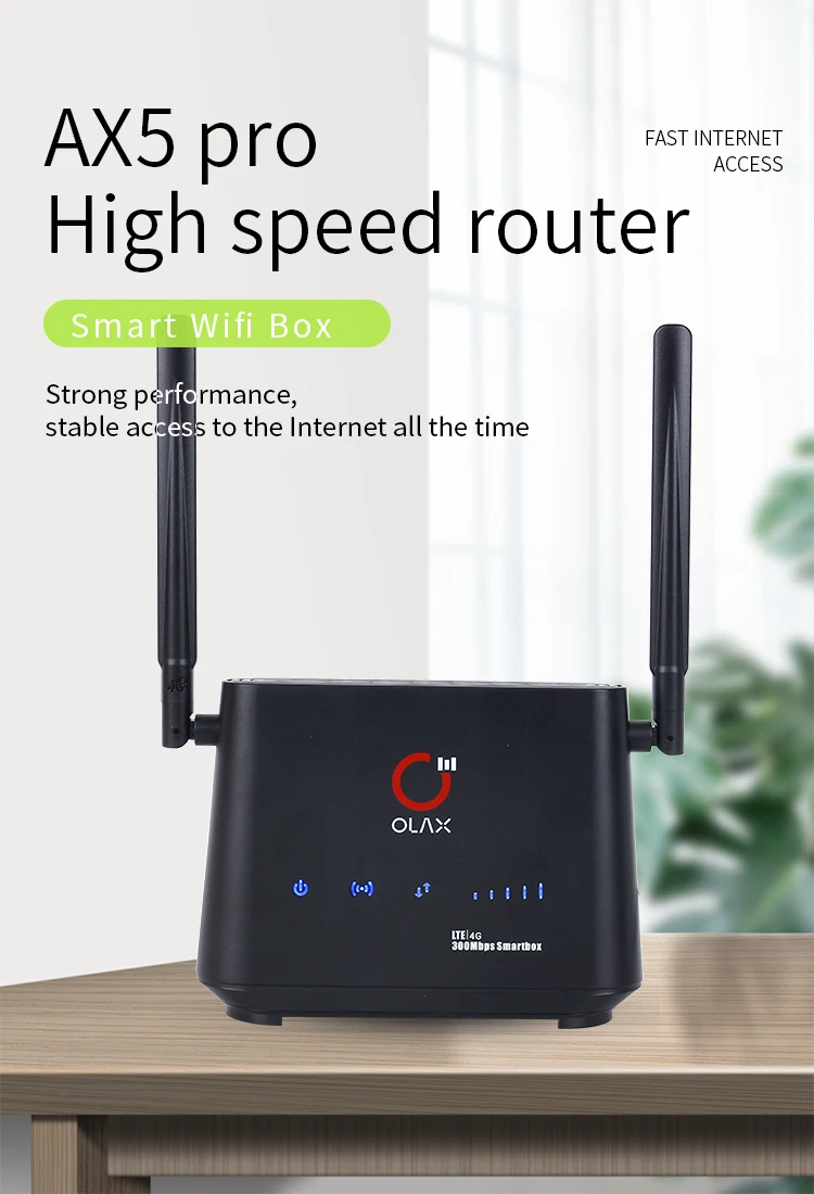 Olax разблокированный 4G LTE 300 Мбит/с CPE маршрутизатор CAT4 wifi беспроводной с слотом для sim-карты широкополосный роутер точки доступа