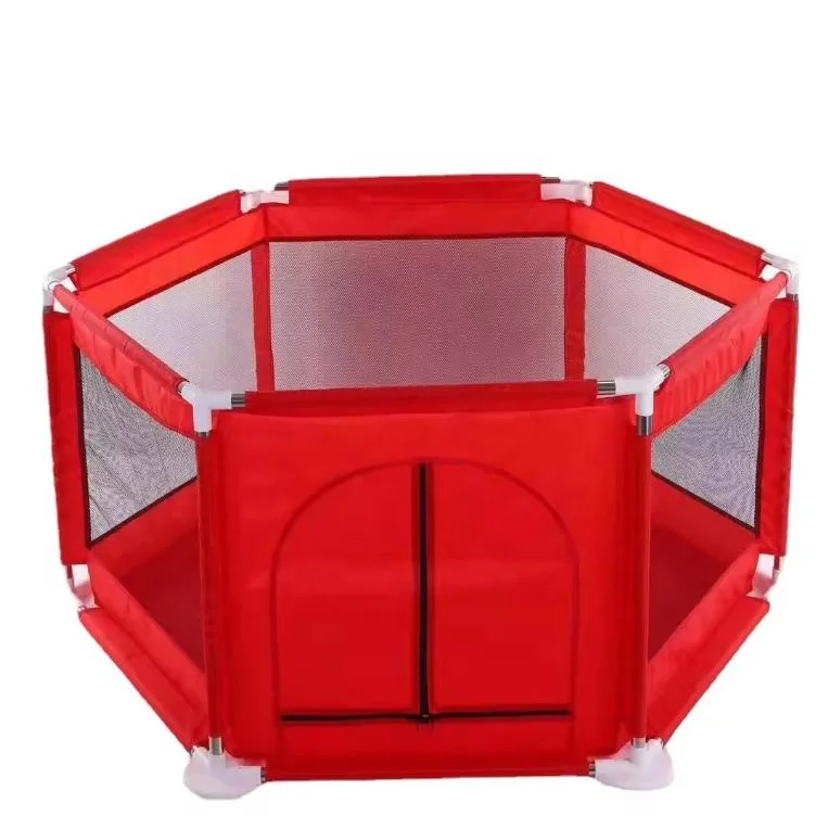 Portable Indoor Children Toddler Activity Center Foldable Fabric Baby Playpen Tent with Fence