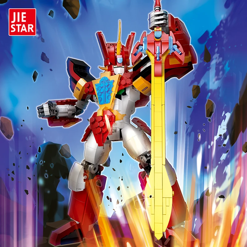 wholesale building blocks educational toys for kids plastic assembly action figure toys plastic Transforming Mech Robot