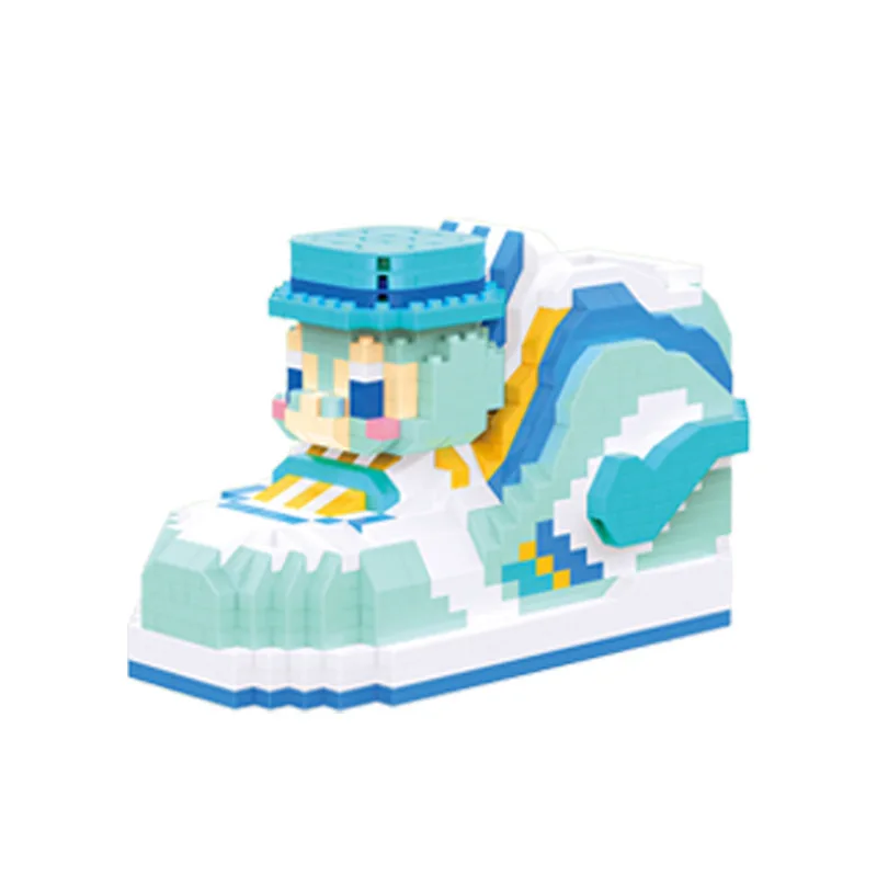 Lele brothers W2408 mini building blocks cute fashion shoes animal cartoon children assembly toy decoration gift