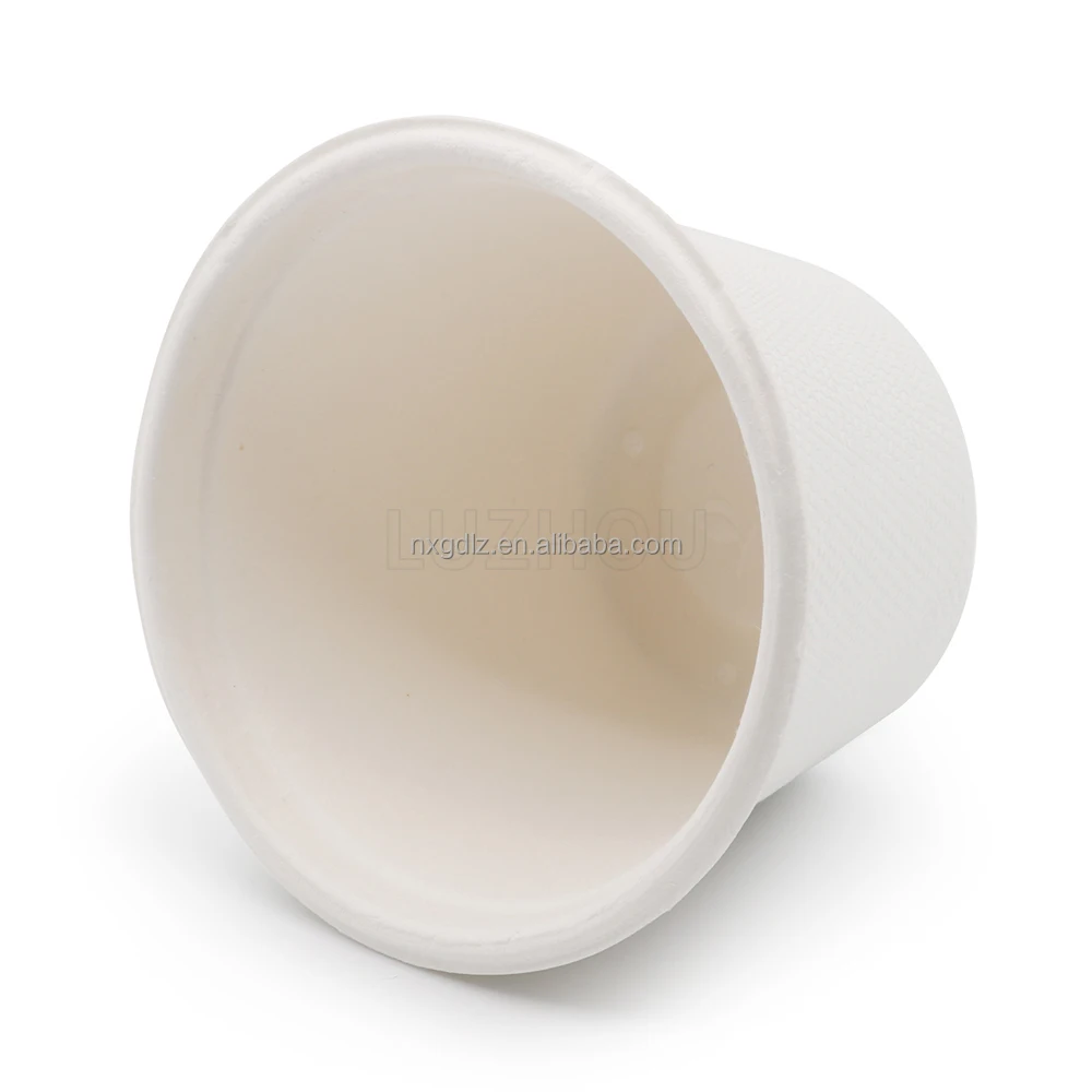 4oz 120ml Good Locking Sturdy Eco Bagasse Biodegradable Dipping Soy Sauce Bowls Paper