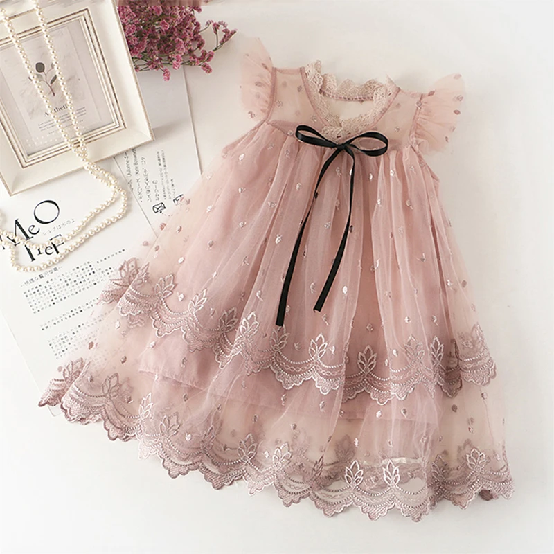 BKD mini dress with strap baby ballet dress tutu dresses for girls kids