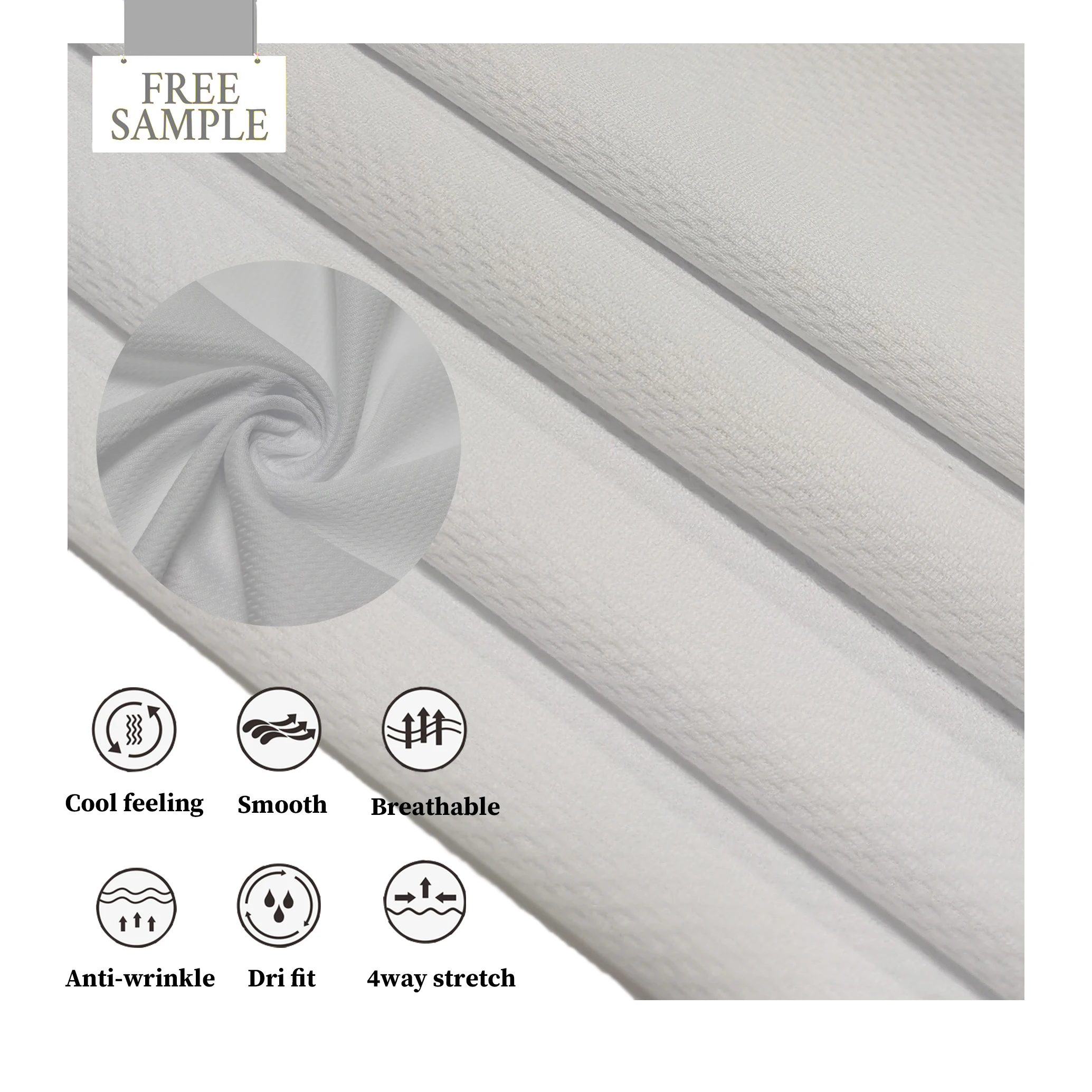 Hot Selling 100 Knitted Fabrics Sports Wear China Wholesale Dry Fit Sport Polyester Microfiber Fabric