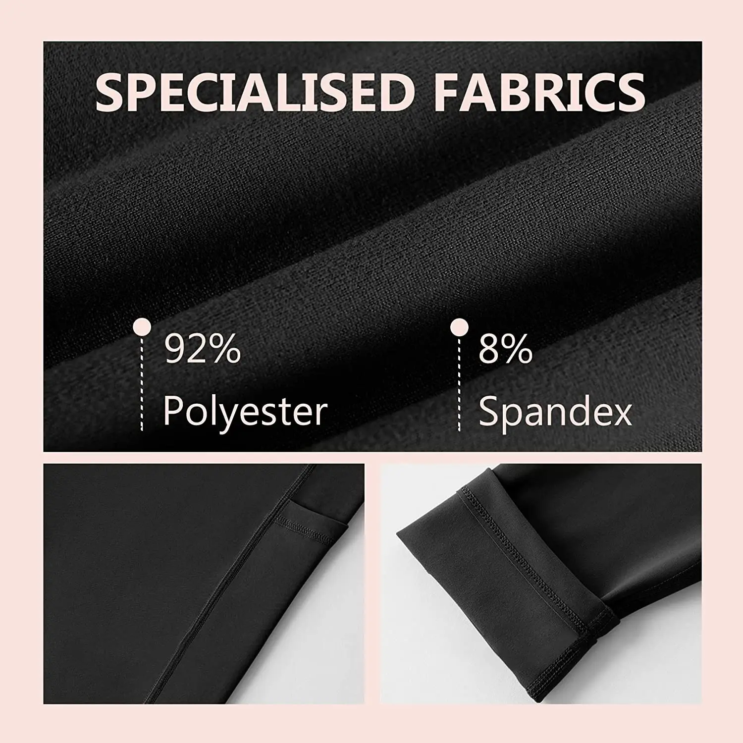 Women High Waist Essential Stretch Secret Fit Belly Legging Pregnancy Skinny Pants Maternity Leggings with Pocket