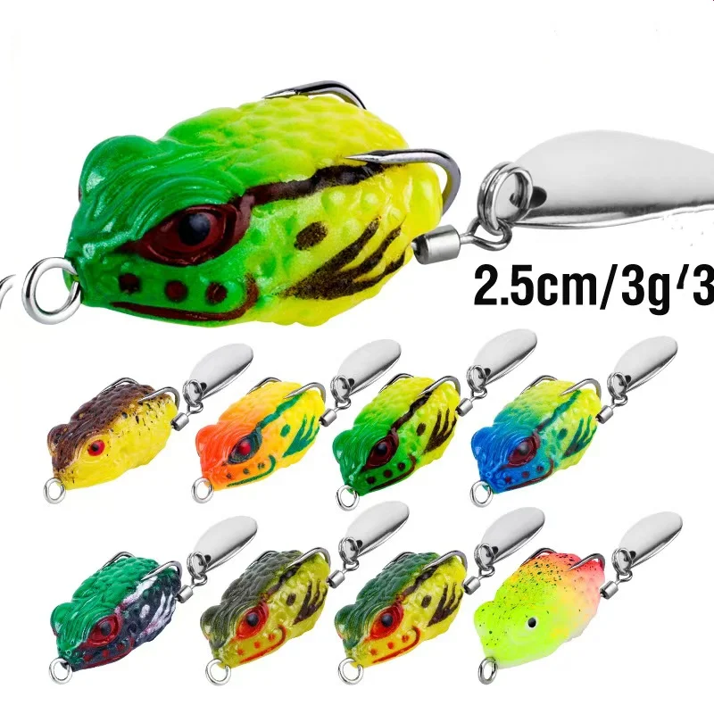Byloo topwater prop frog lure raw-materials for making handmade frogs fir mexican frog