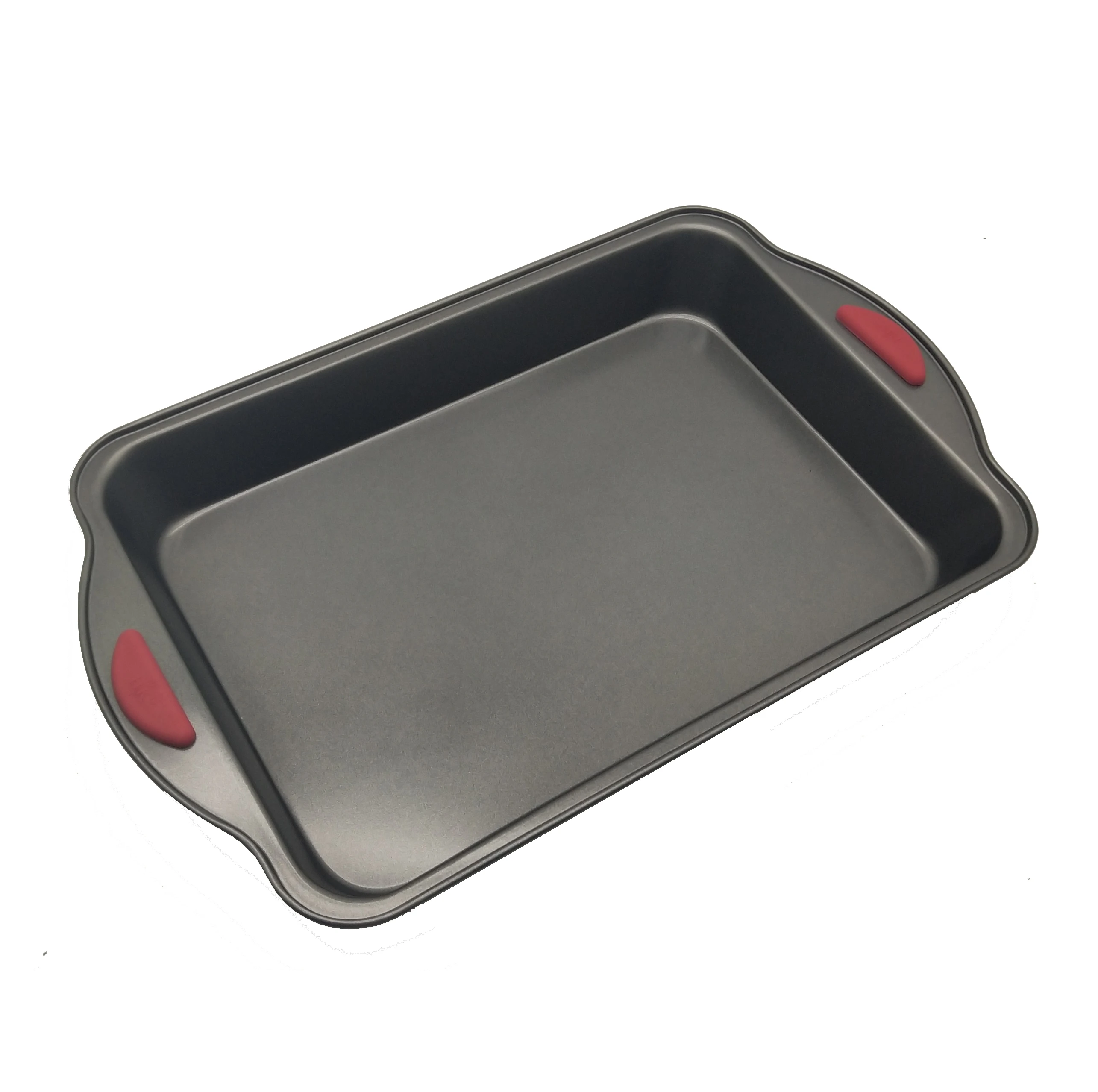 
Amazon hot selling Nonstick Carbon Steel Bakeware Sets With Red Silicone Handles Nonstick Baking Tray  (62342664509)