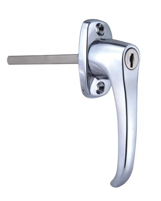 Zinc alloy Garage door L handle lock truck cap handle toolbox key lock