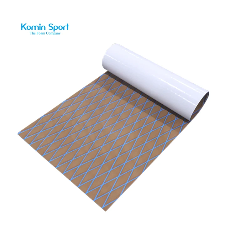 Marine Boat Yacht RV EVA Foam Diamond Pattern Teak Decking Sheet double layer CNC carving
