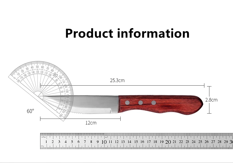 Hot Sales Sharp Serrated Blade Steak Knife Wooden Handle Buy Steak Knives 4PCS With Box Packing