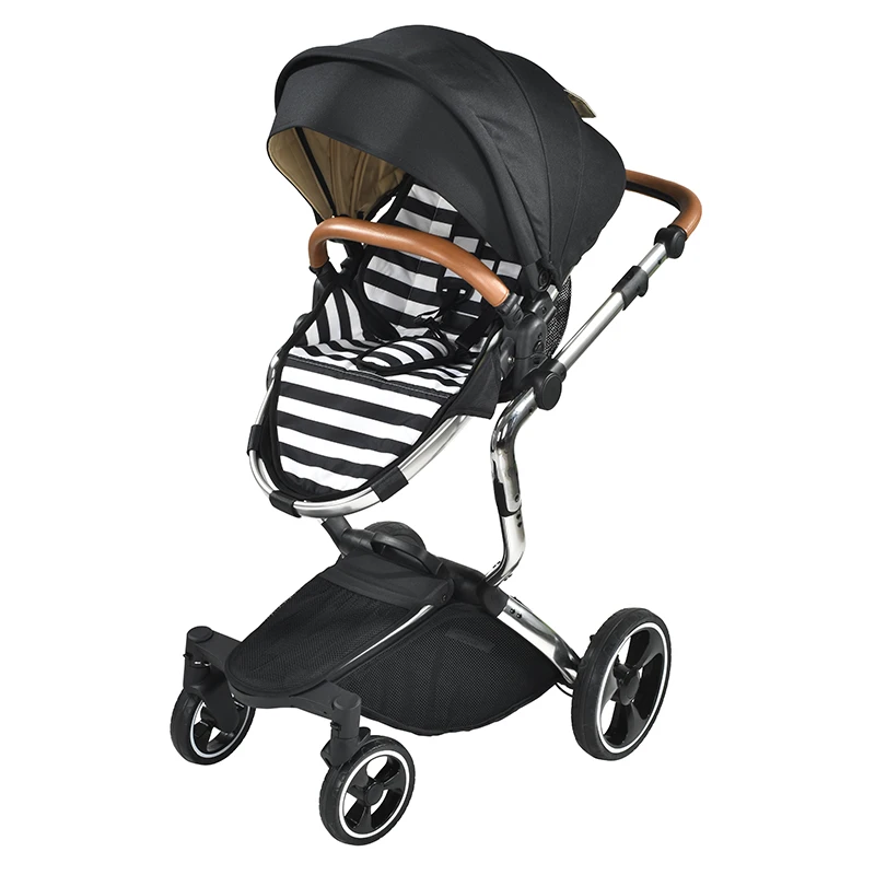 Off 50% EN1888 Wholesale Baby Stroller 3 in 1 Baby Pram Black Luxury Baby Carriage For Sale In High Quality