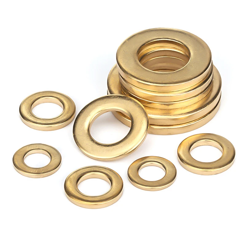 Large flat gasket brass screw copper ring seal washer M2 ~ M33 metal retaining
