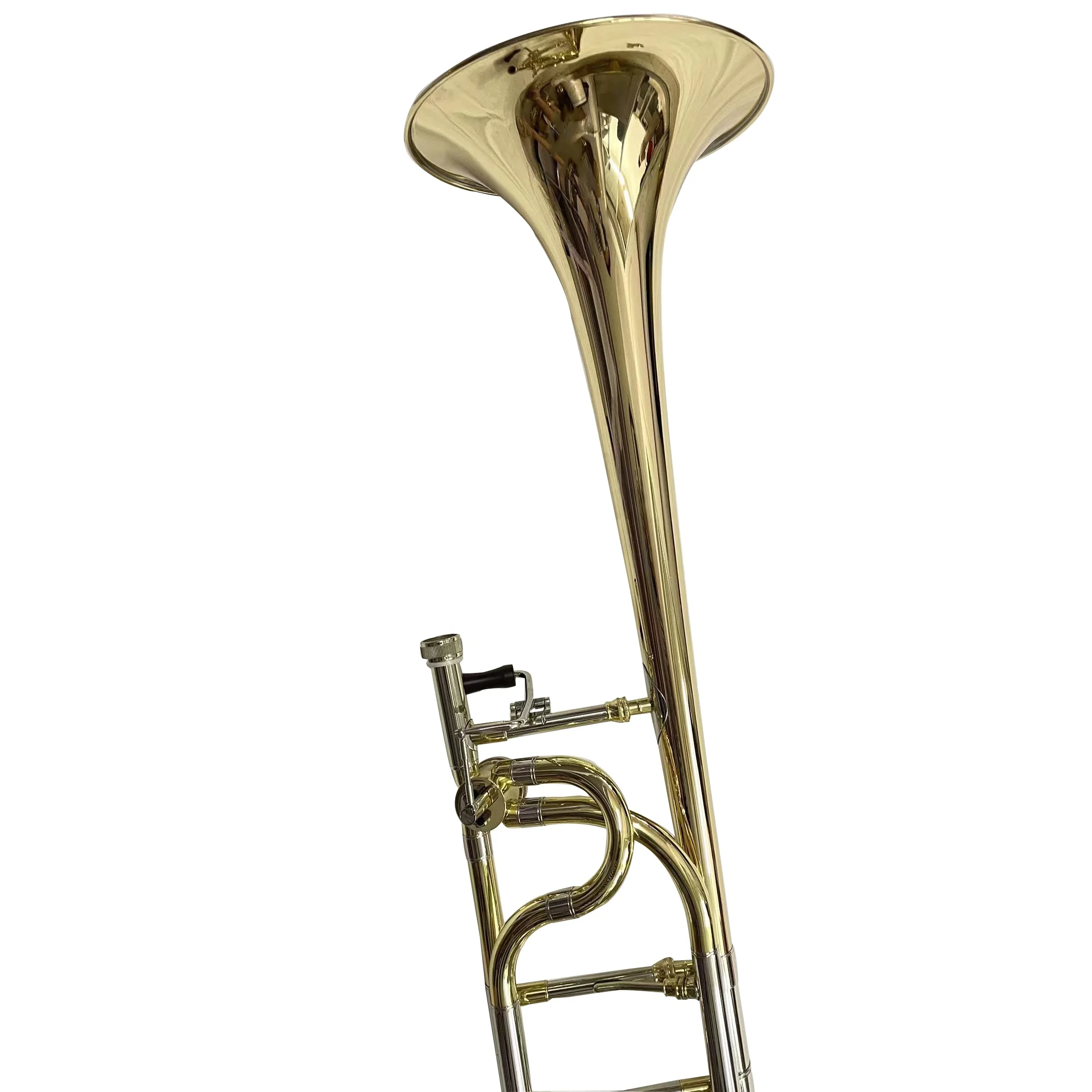 Yellow brass material slide trombone Factory produce high quality slide tenor trombone
