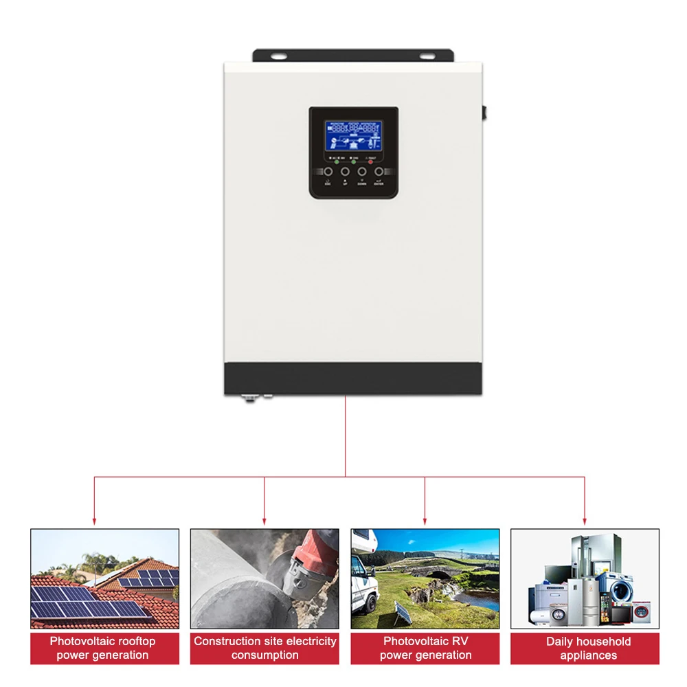 Pure Sine Wave Off Grid Sales Competitive Price Solar Inverter 12v 3000w Inverter for Solar PWM 220V 24V 3KVA HELIOS 230VAC 93%