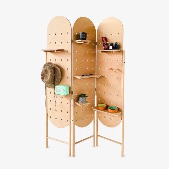 Vendor Fair Stand Pop Up Free Standing Pegboard  Wooden Plywood Pegboard