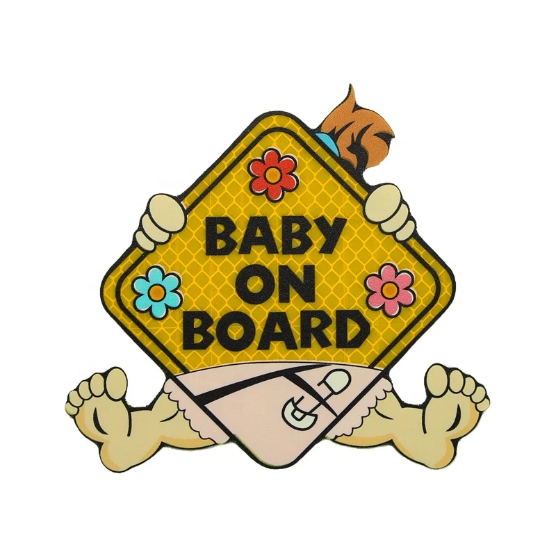 Предупреждающая лента для детей на борту заказ светоотражающие виниловые наклейки автомобилей