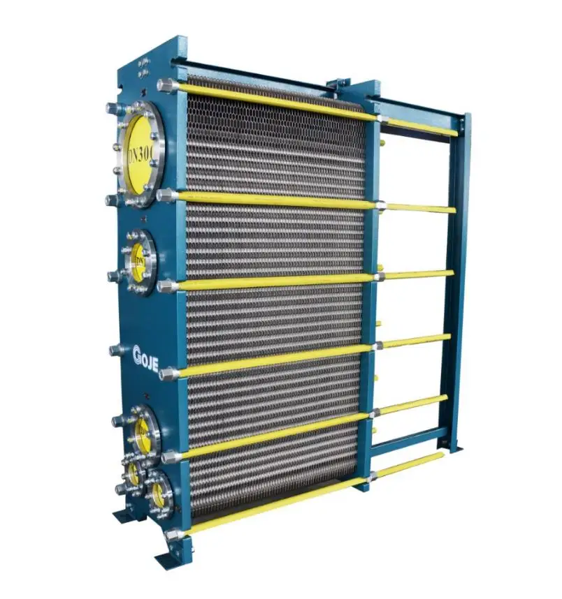 Plate type condenser for machinery