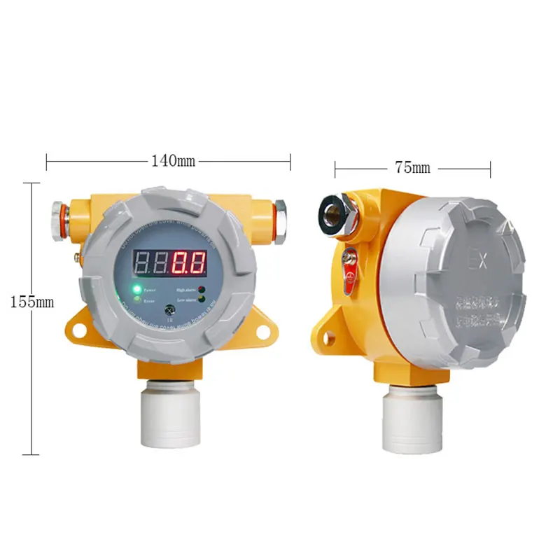 Explosion proof fixed chlorine gas detector with display alarm industrial cl2 gas detector sensor cl2 gas leak alarm detector