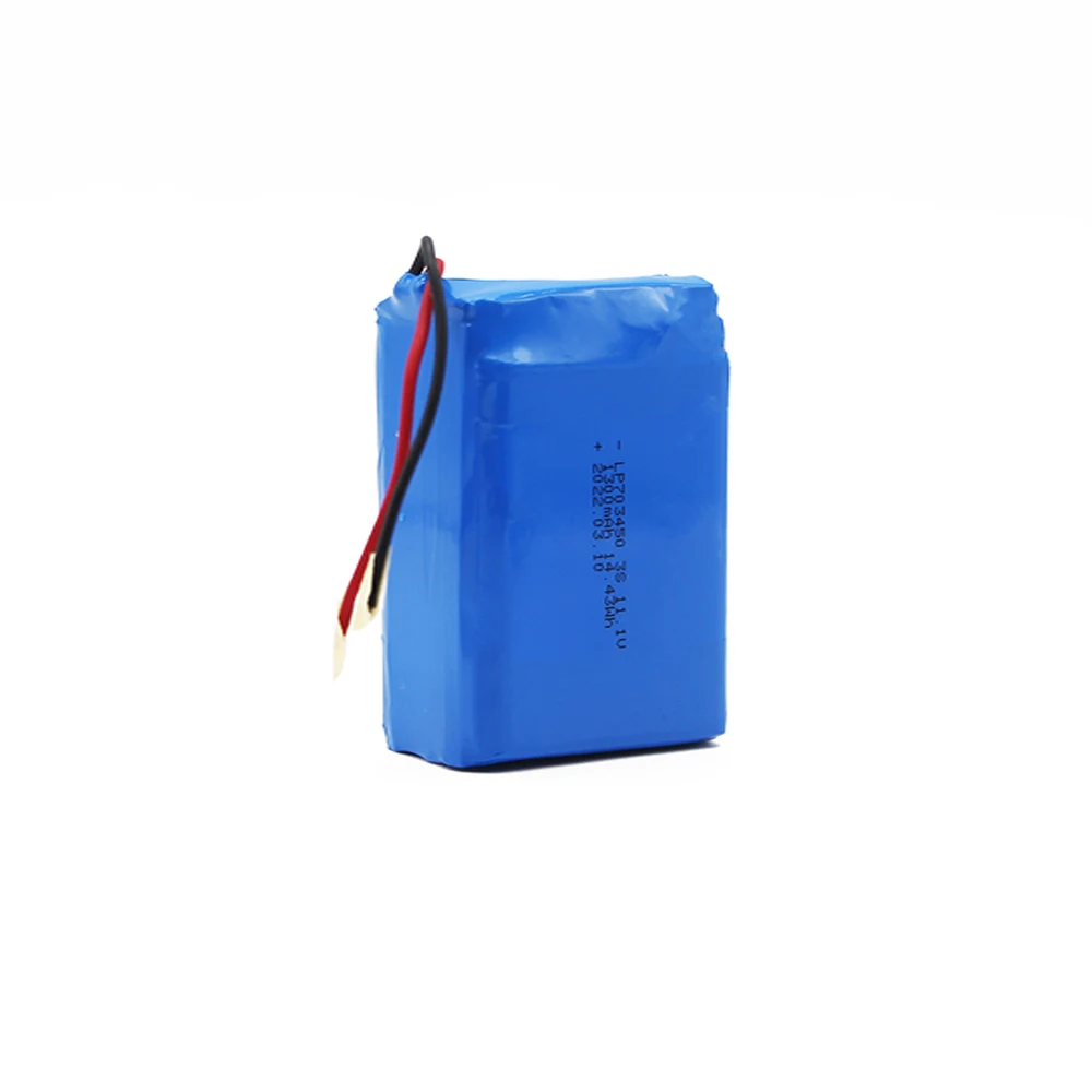 High Power Manufacture Direct Selling 11.1V 703450 1300mAh Battery Pack for Electronics Products