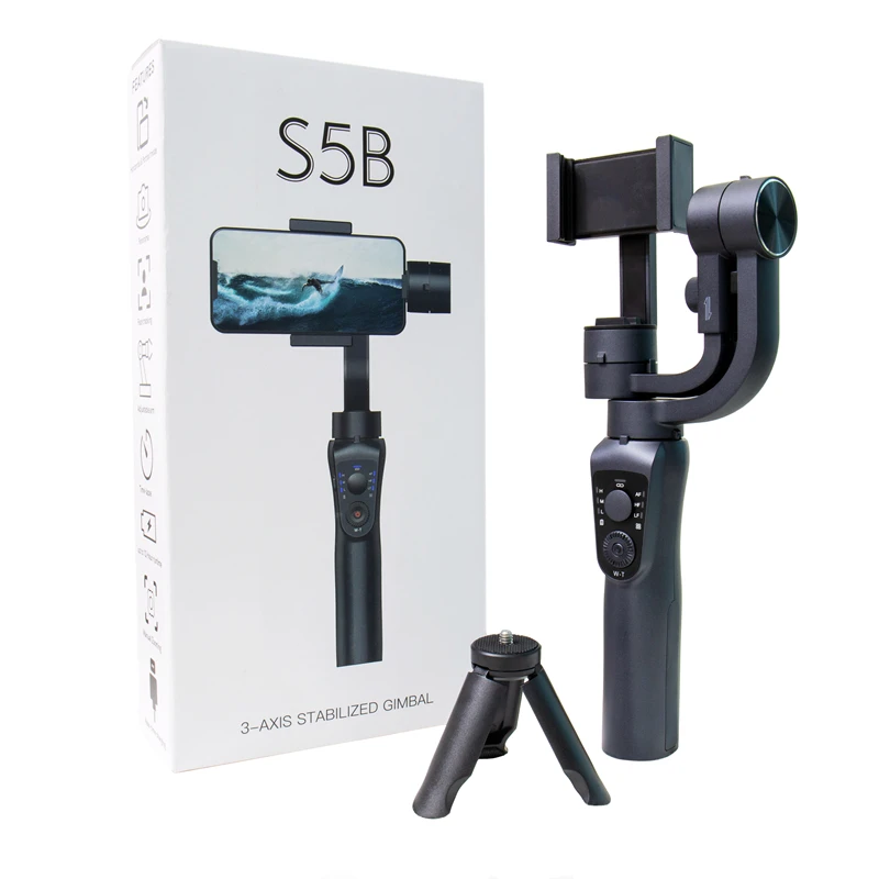 Factory phone gimble 3 Axis Handheld Smartphone &action camera Gimbal Stabilizer face tracking for Outdoor Sports