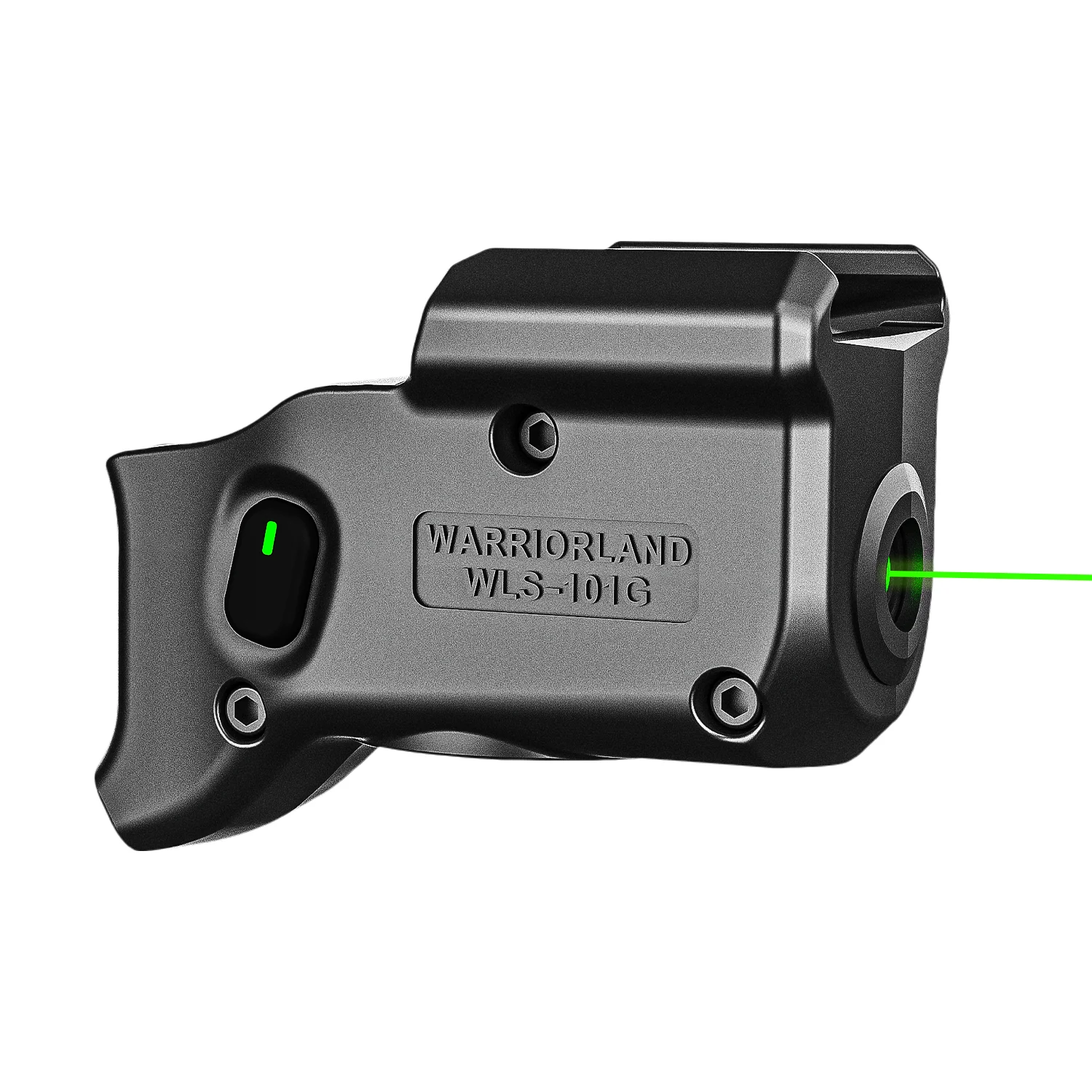 WARRIORLAND Mini Tactical Gun Green Laser Light with Power Indicator Self-defense