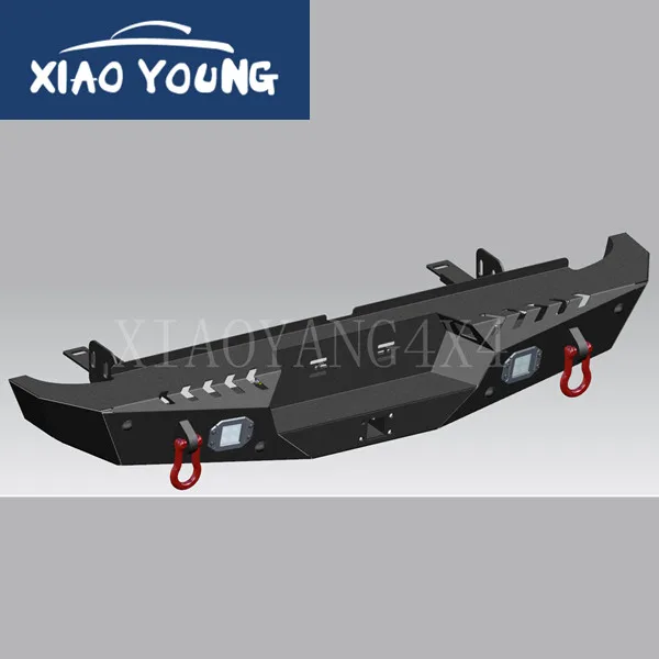 Черный стальной Пикап 4x4 задний бампер для HiluxVigo Revo Np300 Triton Dmax Amarok BT50 Ranger