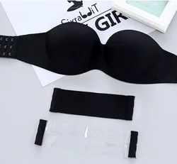 Ladymate ODM/OEM Sutias sem alcas  sem costura sutia invisivel one piece seamless backless bras non-slip push up strapless bra