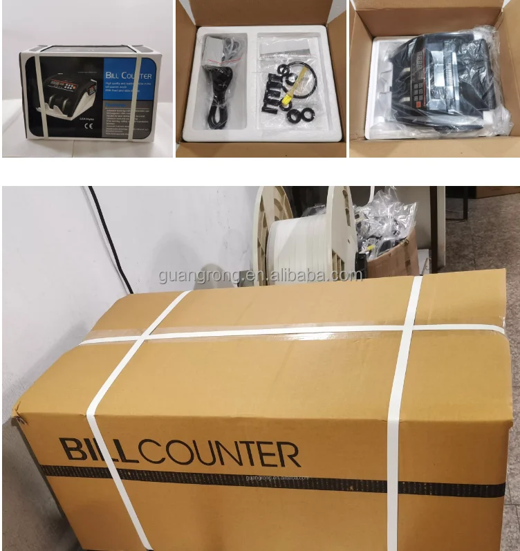 Portable Mixed Money Counting Machine Multi Currency Automatic Bill Counters GR-N86D2