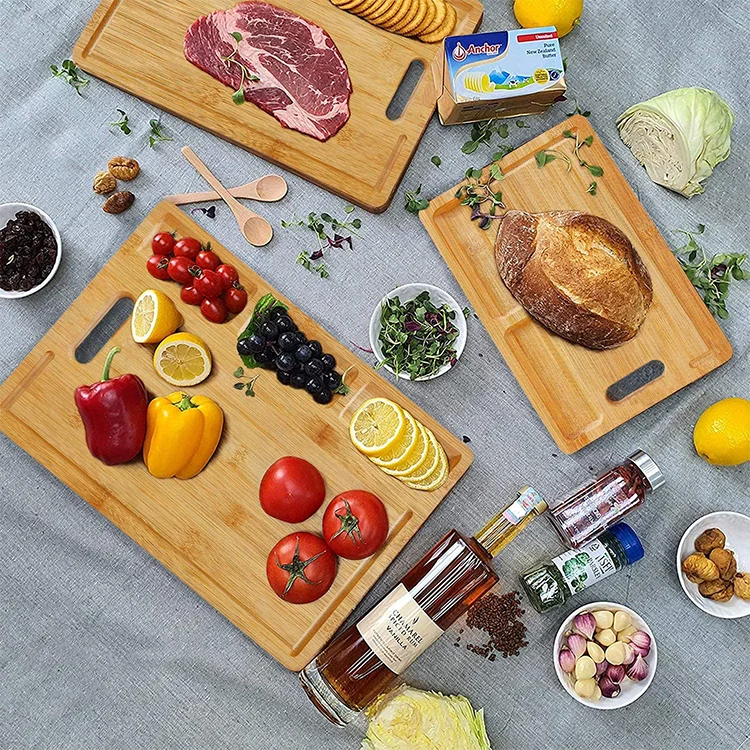 Best Seller Bamboo Cutting Board Customization Bamboo Chopping Board with Container For Kitchen