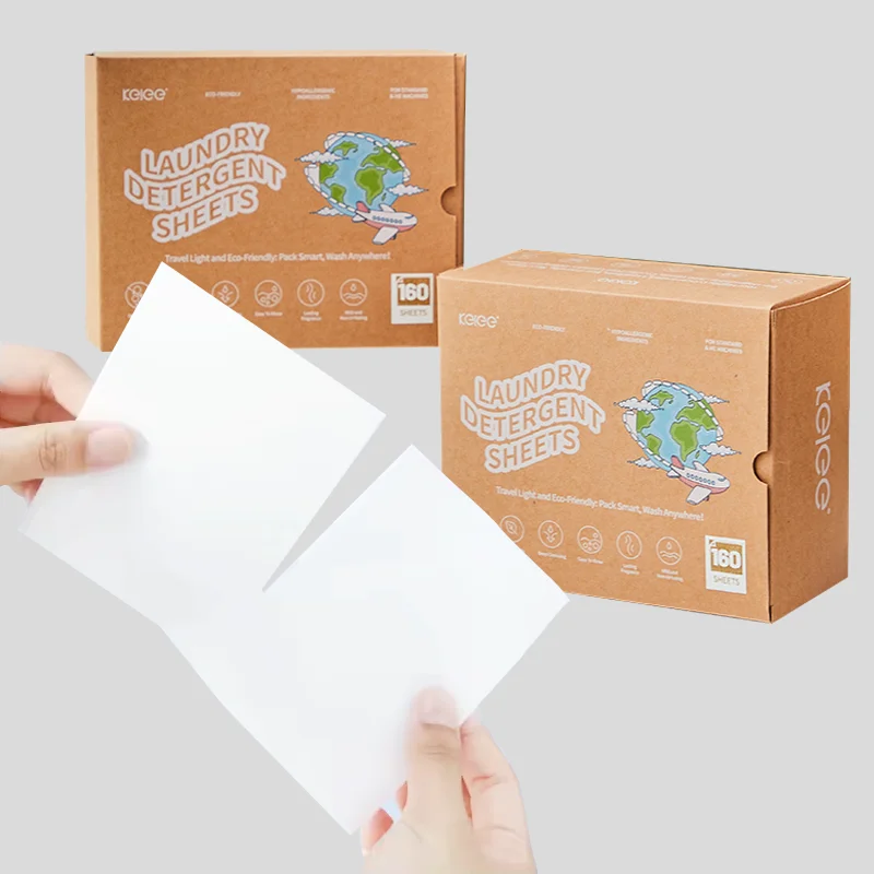 Eco Friendly Laundry Detergent Sheets Paper Washing Laundry Sheets Laundry Detergent Tablets