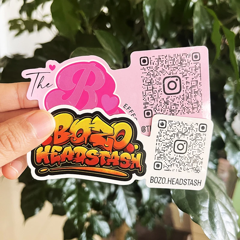 High Quality Qr Code Sticker Super durable and Water Resistant Sticker QR Code Packing Sticker Decal