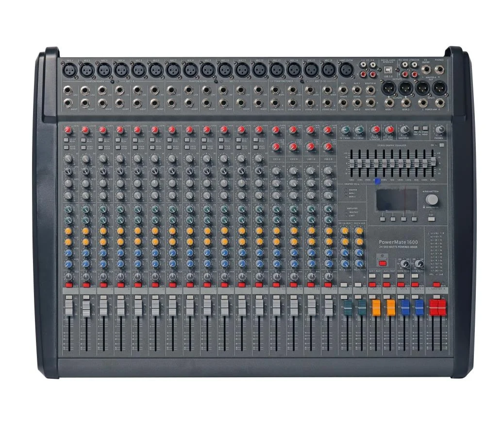 Суперкачественный PM1600-3 микшер Power Mate, консоль, активный 16 каналов, PM1600-3
