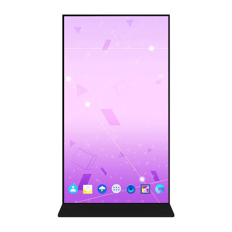 Ultra 4K 75/85 Inch Vertical  Touch LCD Screen Touch Equipments T972 Floor Standing Full Screen All-In-One Display Machines