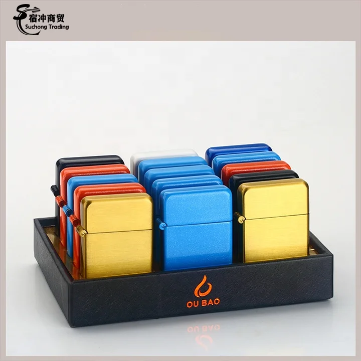 Wholesale Luxury Windproof Gold Gas Metal Jet Red Flame Gradient Cigar Torch Lighters